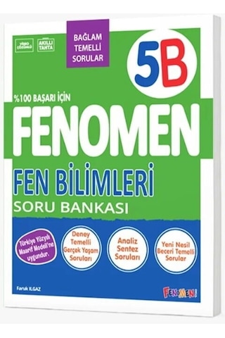 5. Sınıf Fen Bilimleri B Fenomen Soru Bankası Fenomen Okul Yayınları 5. Sınıf Fen Bilimleri B Fenomen Soru Bankası Fenomen Okul Yayınları