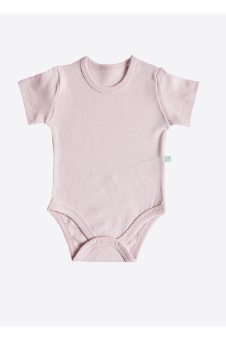 KitiKate Organik Cute Bunny 3'lü Kısa Kol Body Pembe