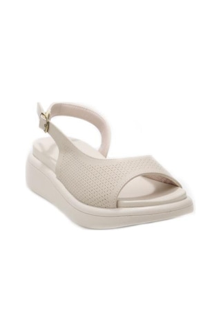 Papuçcity Comfortly 03531 Kadın Günlük Sandalet Krem