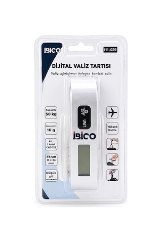 Valiz Model Dijital Valiz Terazi Tartı Kantar Pilli Max 50kg Hasassiyet 10gr İ11-029 5570