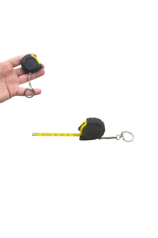 1 M 100 Cm Lik Mini Metre Anahtarlık Şerit Metre Anahtarlık 1 Adet Ebat: 4 Cm X 3,9 Cm 1 M