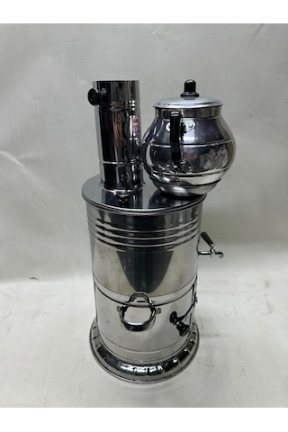 5 Litre Tek Musluklu Odunlu Semaver + Demlik