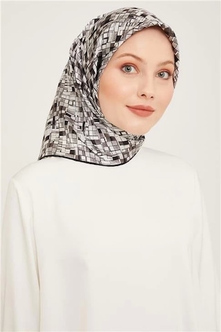 Armine Twill İpek Eşarp 23ka9004 05 Gri