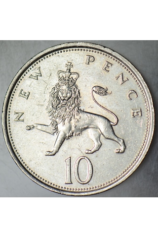 Birleşik Krallık 10 Pence 1979 Kraliçe Iı. Elizabeth.