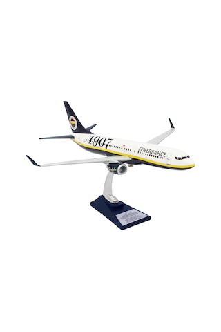 Zekupp Boeing 737-800 1/100 Ölçek Fenerbahçe Lisanslı Klasik Tasarım Maket Uçak Uck0193