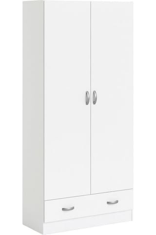Aysu Giyinme Dolabı - Çok Amaçlı Dolap - Gardırop 80 Cm-2 Kapaklı-1 Çekmeceli
