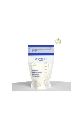 Wohler Süt Saklama Poşeti 25'li 3 x 75 Adet
