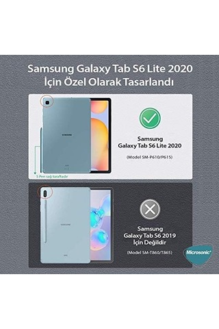 Microsonic Samsung Uyumlu Galaxy Tab S6 Lite 10.4" P610 Nano Glass Screen Protector Samsung Uyumlu Galaxy Tab S6 Lite P610 İle U