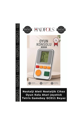 Nostalji Aleti Nostaljik Cihaz Oyun Kolu Atari Joystick Tetris Gameboy Gc011 Beyaz