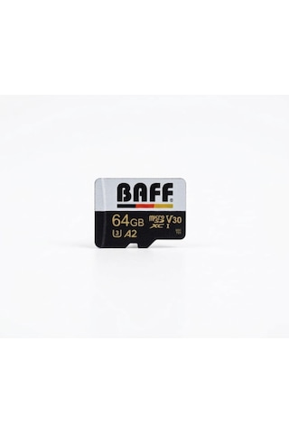 Baff 64 Gb Micro Sdxc Hafıza Kartı - 4k Video Kayıt Destekli U3 A2 V30 Kamera, Güvenlik Kamerası Ve Araç Içi Kamera Kartı