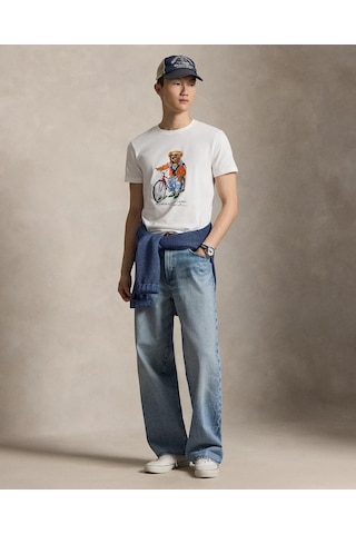 Polo Ralph Lauren Bisiklet Yaka Polo Bear T-shirt Beyaz