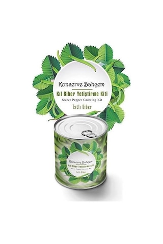 Buffer Konserve Bahçem Evde Konservede Tatlı Sivri Biber Yetiştirme Kiti Mavi