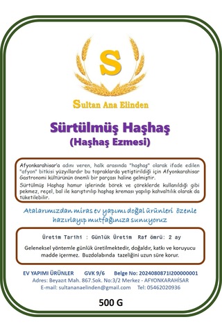 Sultan Ana Elinden Yöresel Ürünler Seti 3'lü