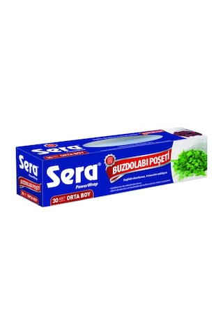 Sera Orta Boy Buzdolabı Poşeti 30'lu 24 x 38 CM