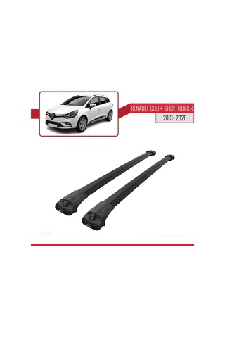 Renault Clio Sport Tourer 2013-2020 Arası İle Uyumlu Ace-1 Ara Atkı Tavan Barı Siyah