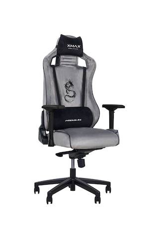 Pro Ayak Uzatmalı Kol Pedli Maximus Gri Oyuncu Koltuğu Gri