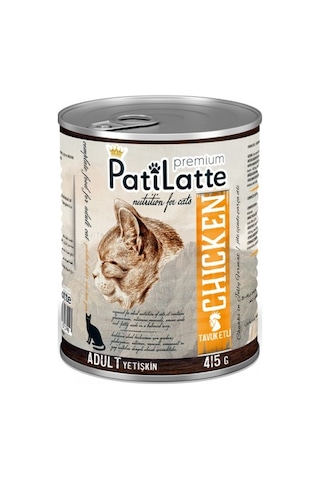 Pati Latte Tavuk Etli Konserve Yetişkin Kedi Maması 24 x 415 G Pati Latte Tavuk Etli Konserve Yetişkin Kedi Maması 24 x 415 G