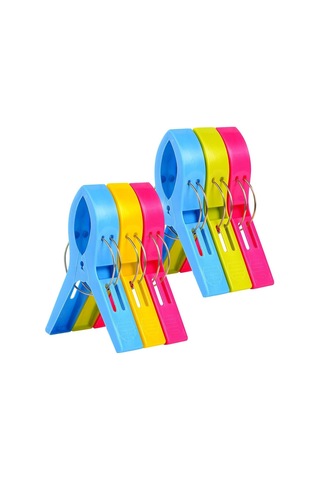 Vicloon Banyo Havlusu Klipsleri 6 Adet Büyük Clothespins Havlu Klipsleri Plaj Havlusu Klipsleri Plaj Ve Şezlonglarda Genel