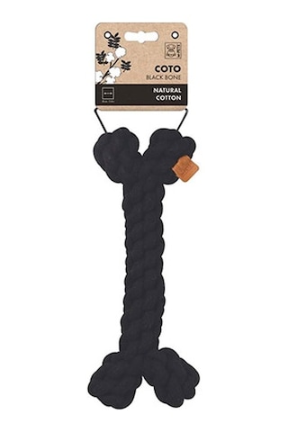 M-pets Coto Örgü Kemik Köpek Oyuncağı Siyah 30 Cm 244-50011.01