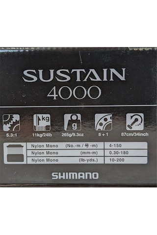Shimano Sustain 25 Fk 4000 Spin Olta Makinesi