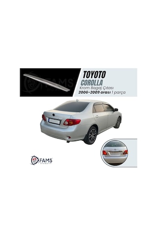 Toyota Corolla Krom Bagaj Çıtası 2006-2009 Ve Üzeri P.Çelik
