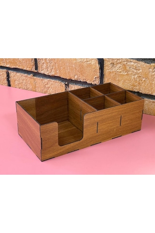 Ahşap Cafe Restoran Oteller İçin Masa Üstü Peçetelik 30x16