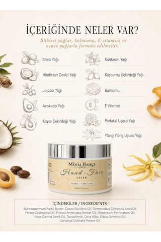 Minia Bahçe Portakal & Ylang Ylang El ve Yüz Kremi 50 ML