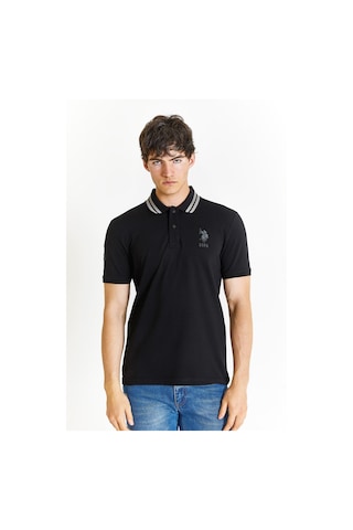 U.s. Polo Assn. Slim Erkek Tişört 50279569-vr046-siyah Siyah