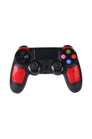 Kablosuz Bluetooth Elmas Doku Şok Dokunmatik Plaka Oyun Kolu Denetleyicisi İle Sony Ps4 İçin Akıllı Gösterge Kırmızı