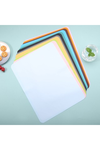 Yifomall Renkli Silikon Mutfak Matı: Isıya Dayanıklı, Kaymaz, Su Geçirmez, 40x30cm - Pratik Ve Şık Gri