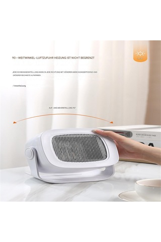 Kapalı Alanlar İçin Kompakt Tasarım Elektrikli Isıtıcı, Ayarlanabilir Hava Akışı Ve Sessiz Çalışma Özelliğine Sahip Hızlı Isınan Taşınabilir Mini Elemanlı Isıtıcı, Yüksek