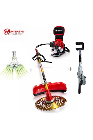 Mitashi Pro ST09 52CC Sırt Tırpan Tırnaklı + Kancalı Silkeleme Aparatları