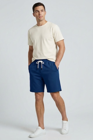 Tommy Life Parlament Standart Fit Basic Arka Cepli Erkek Şort - 88314 Mavi