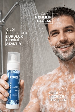 Tto-x Nemlendiricili Duş Köpüğü Men 200ml Kokusuz