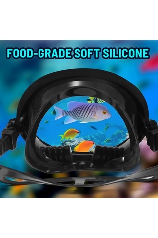 Zyzqstore Oval Dalış Maskesi Spearfishing Maskesi Klasik Retro Tarzı Çok Renkli Model Çok Renkli