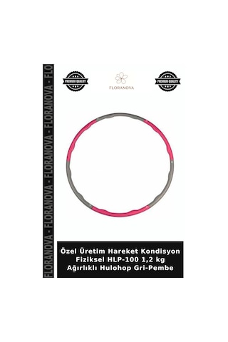 Özel Üretim Hareket Kondisyon Fiziksel Hlp-100 1,2 Kg Ağırlıklı Hulohop Gri-pembe