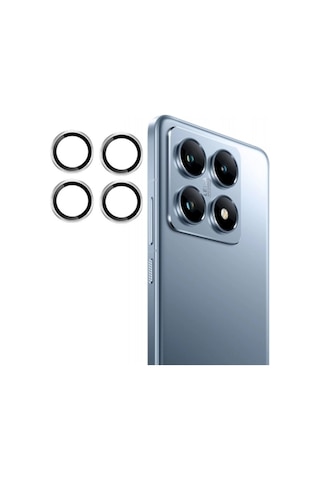 Joko Xiaomi Mi 14t Pro Pvd Metal Kamera Lens - Gümüş Renkli
