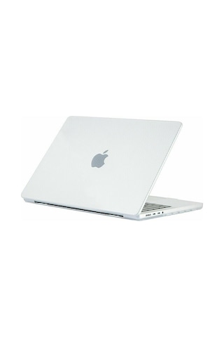 Arabulalaca Apple Uyumlu MacBook Pro 14 A2779 2023 Karbon Desenli Kılıf Beyaz
