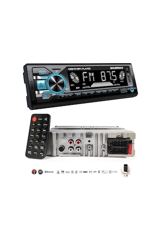 Soundmax Sx-mx1289 Araç Oto Teyp 4x50 Watt Bt Senkronizasyon 2xusb Tf Aux Fm 7 Renk Ekranlı