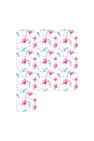 Geekyou 20x20cm Mediterranean Tarzı Pvc Otomatik Yapışkan Duvar Çini Sticker, 10 Adet, Kolay Uygulama Ve Kaldırma, Ev Dekoru İçin Renkli Desenler Diğer