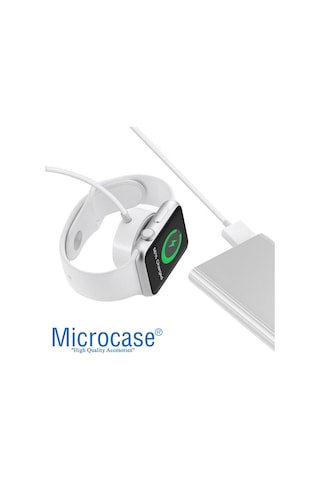 Microcase Apple Uyumlu Watch Ultra Manyetik Şarj Kablosu 1m AL3073 Beyaz