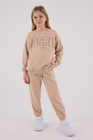 U.S. Polo Assn. Kız Çocuk Kahverengi Eşofman Takımı Kahverengi