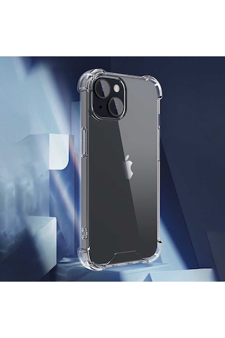 Apple Uyumlu iPhone 14 Zore Nitro Anti Shock Silikon-renksiz Renksiz Renksiz