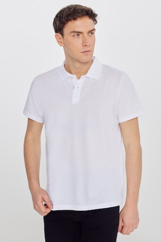 AC&Co / Altınyıldız Classics Erkek Beyaz Pamuklu Slim Fit Dar Kesim Polo Yaka Tişört Beyaz