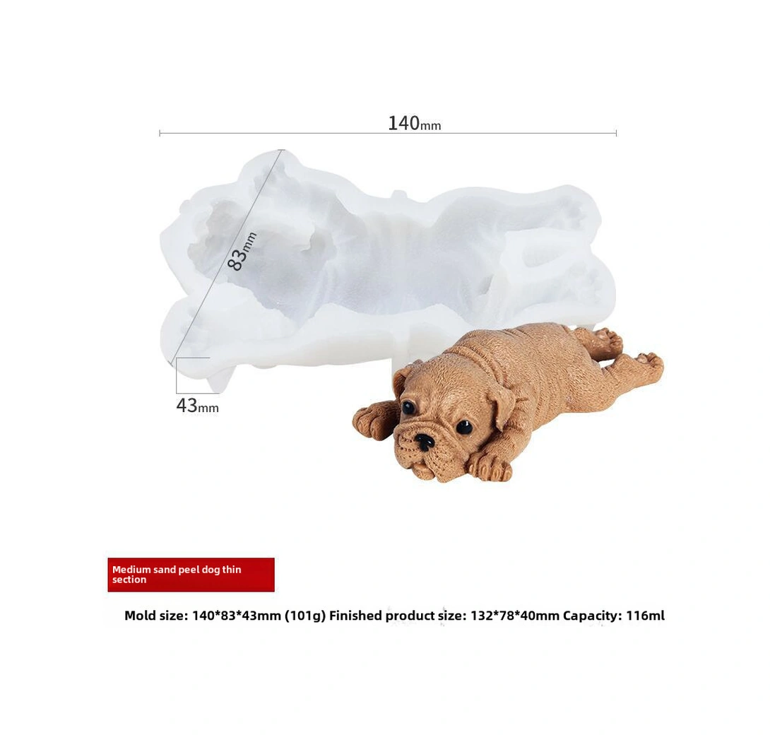 Monyee Küçük Boy İnce Tip Şaplak Köpek Silikon Kalıbı - Çikolata, Dondurma, Mousse Ve Pasta Yapımı İçin Yaratıcı Dıy Aracı Diğer