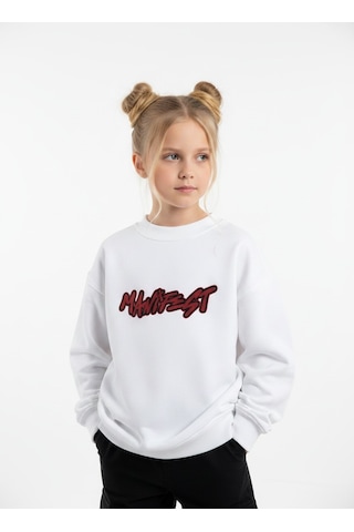 Seabubbles Manifest Mina Kız Çocuk Sweatshirt BEYAZ