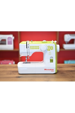 Moonstar Ev Tipi Düz Dikiş Makinesi 12 Desenli / Model 588 Yeşil