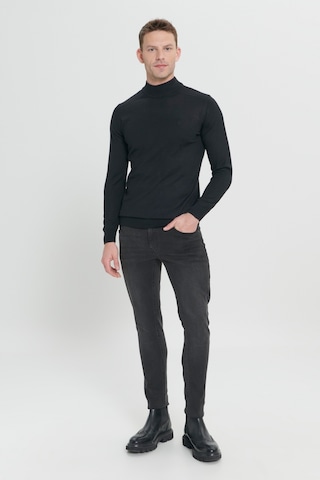 AC&Co / Altınyıldız Classics Ekstra Slim Fit Riss Pamuklu Esnek Denim Jean Erkek Kot Pantolon Antrasit