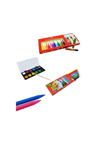 Faber Castell Öğrenci Boyama Seti Kalem Çantalı