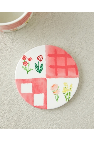 English Home Pelia New Bone China Bardak Altlıklı Kupa 380 Ml Pembe Pembe